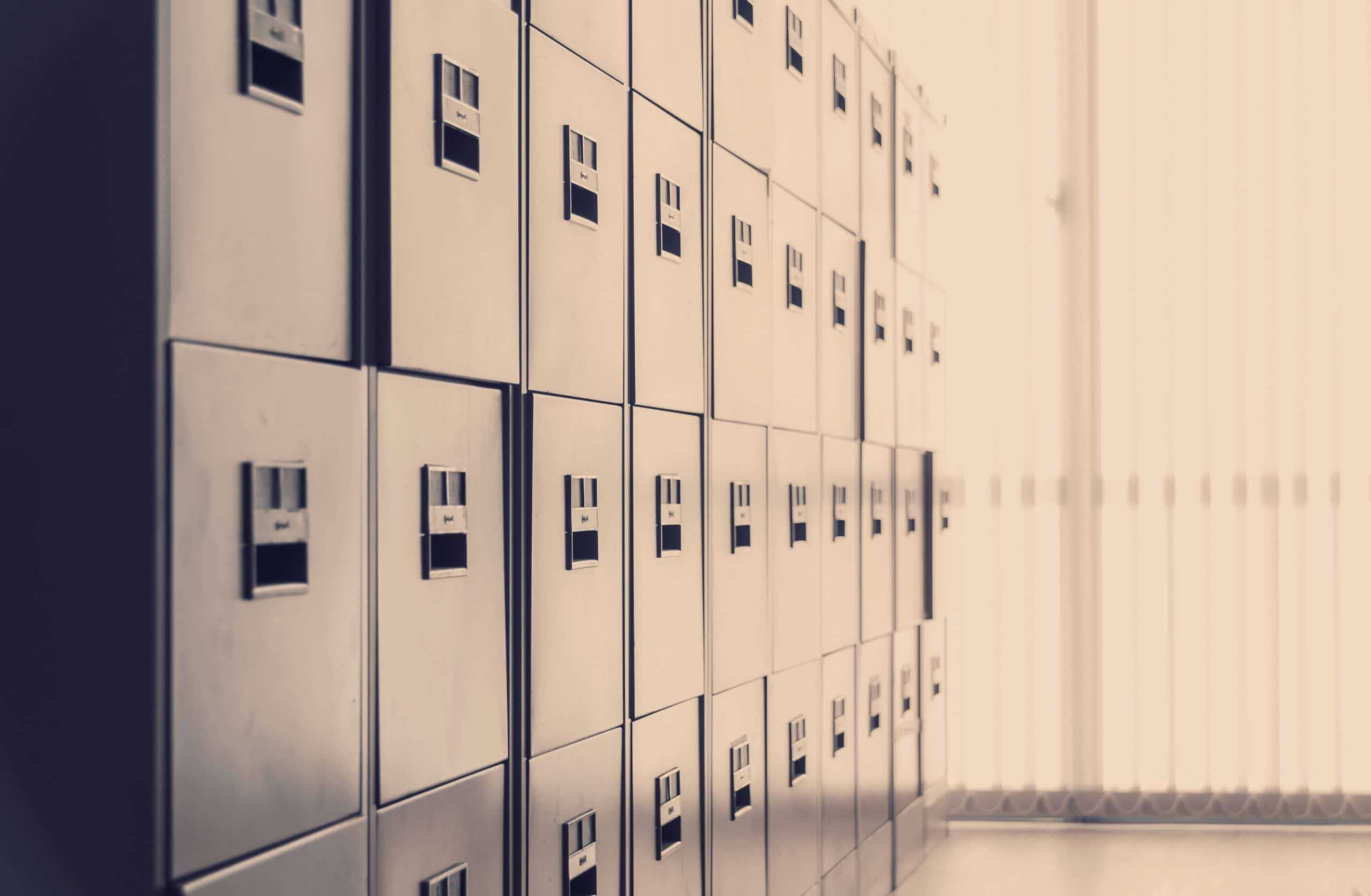 Wall of Filing Cabinets